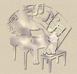 piano cat